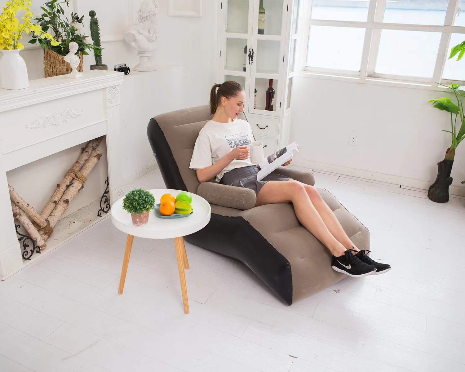 Buy Love Bed Inflatable Sofa Chair Online | Lazada.Com.Ph