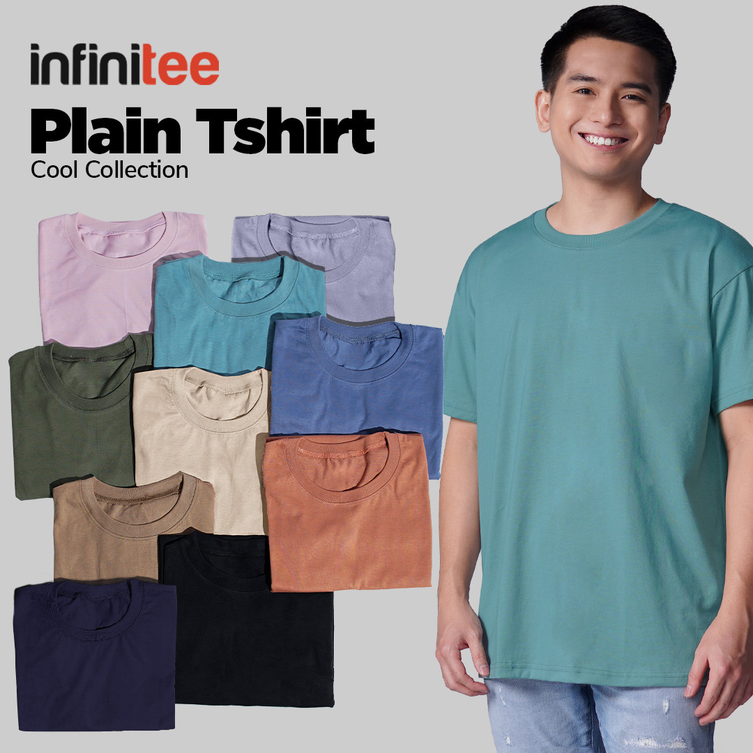 Infinitee Plain Tshirt Warm Colors Rust Cardinal Mustard Basic Casual  Cotton Shirt T Shirt Tees Tops The New