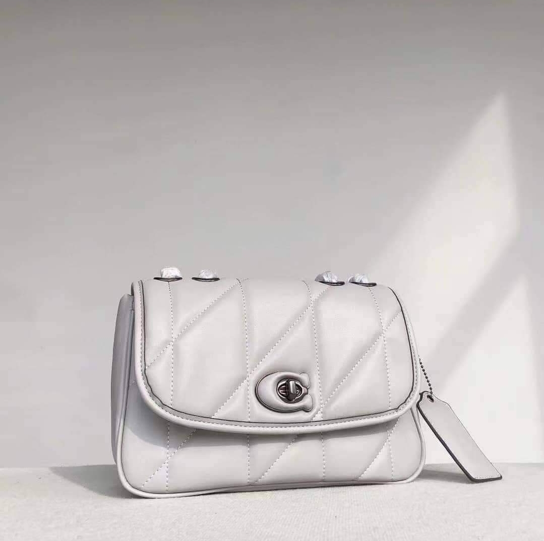 Coach pillow discount madison dove grey