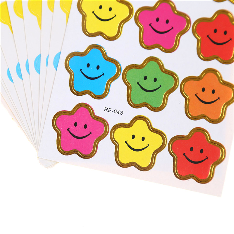 JETTINGBUY 10sheets Star Sticker School Kids Rewards Encouragement Craft  DIY Toy Gift Kawaii 