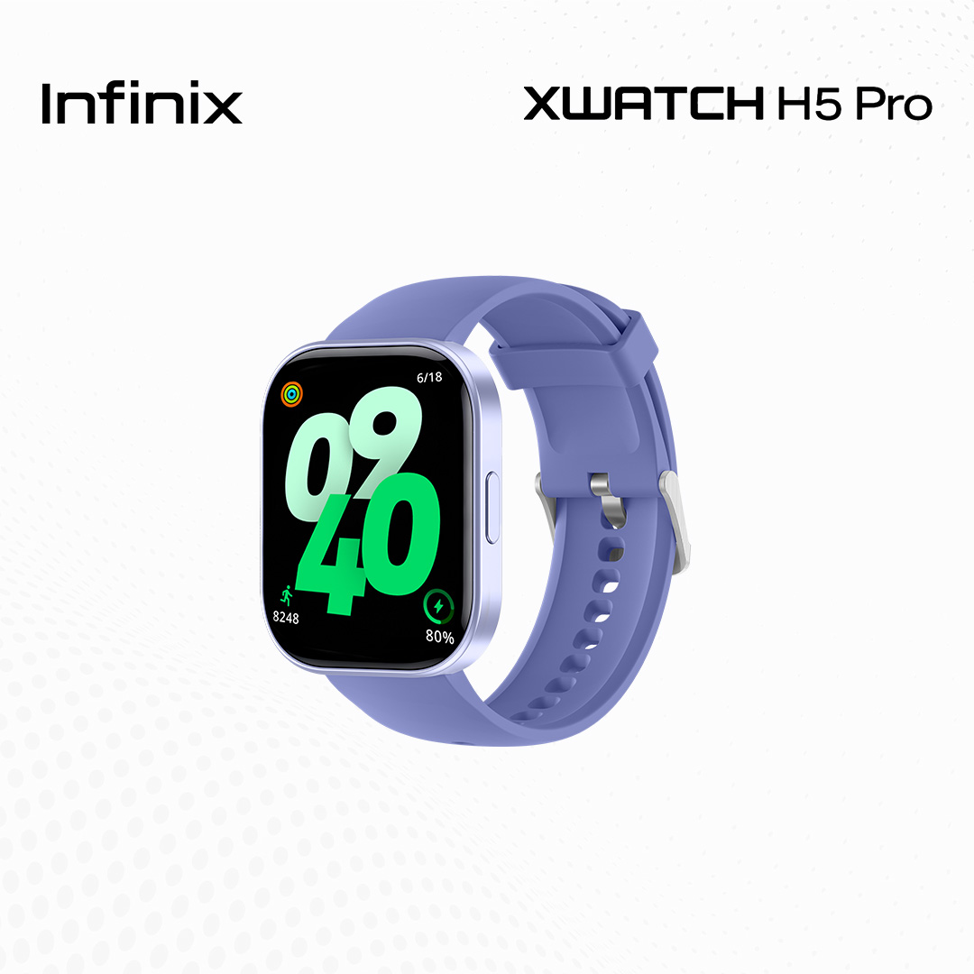 Infinix XWatch H5 Pro / 2.04" Always-On AMOLED Screen / Up to 18 Days Battery Life / Full AI-Powered Upgrade - Image 2