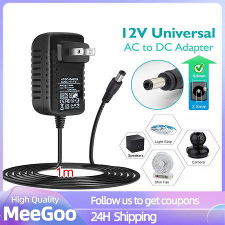 AC/DC Adapter Charger for CCTV Security and Electronics