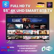 MegraHDR 55" 4K UHD Smart TV with Bluetooth, Android 11