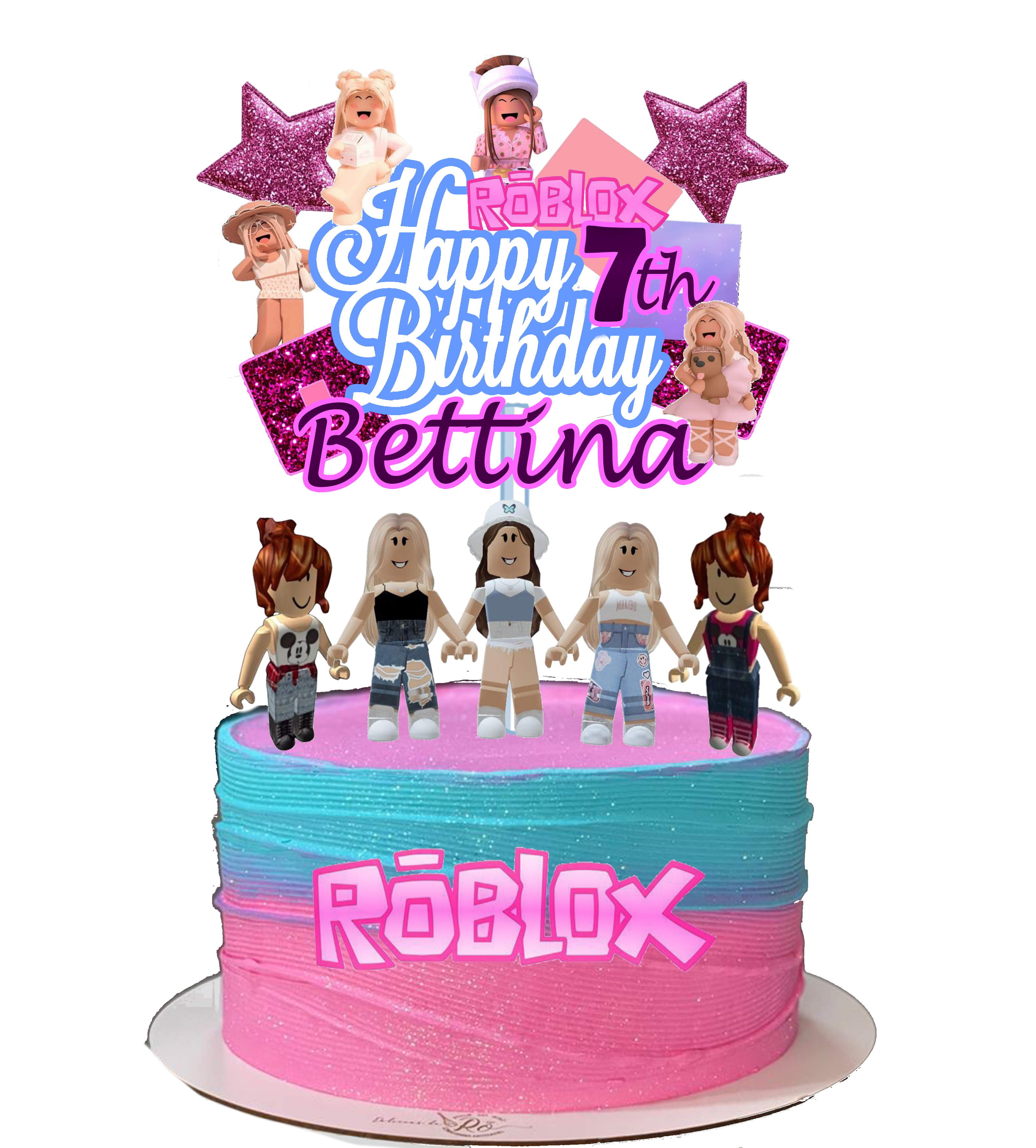 Deluxe Roblox Cake | Cupcake Baby