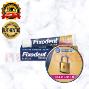 Fixodent Ultra Max Hold Denture Adhesive Cream (62g) USA