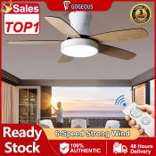 Gorgeous Industrial Ceiling Fan with Remote Control and Light