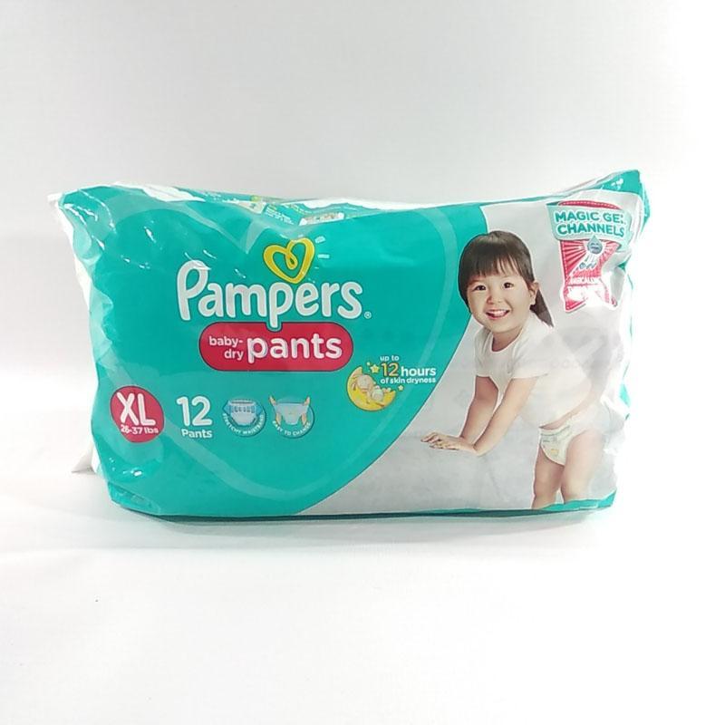 Cotton Disposable Pampers Baby Diaper, Size: XL, Packaging Size: Packet