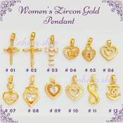 Cnhong.shop Women's Gold Pendant, Hypo-allergenic, Non Rust