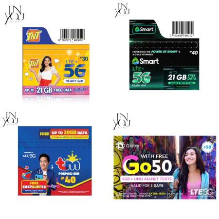 Sim Card For Globe TM SMart TNT Dito 5G With Free Data