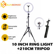 Original 10" Selfie LED Ring Fill Light with Tripod