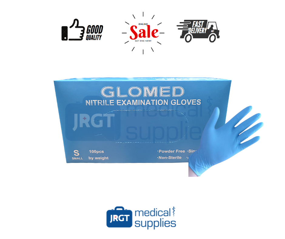 Glomed Synthetic Nitrile Examination / Disposable Gloves