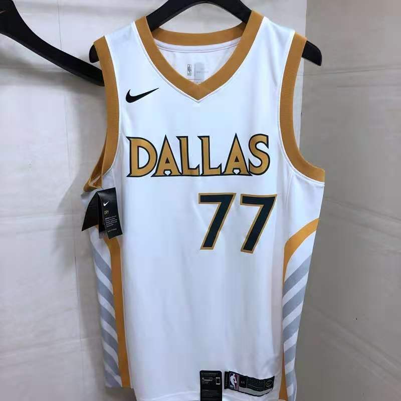 Men Luka Doncic Dallas Mavericks #77 Men 2019-20 City Edition Jersey Size  50