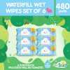 Tiny Buds Waterfill Wet Wipes  Set of 6