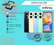 Infinix Hot 40i NTC, 1 year official warranty