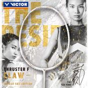 Victors White Thruster TK-FC Badminton Racket with Free Gifts