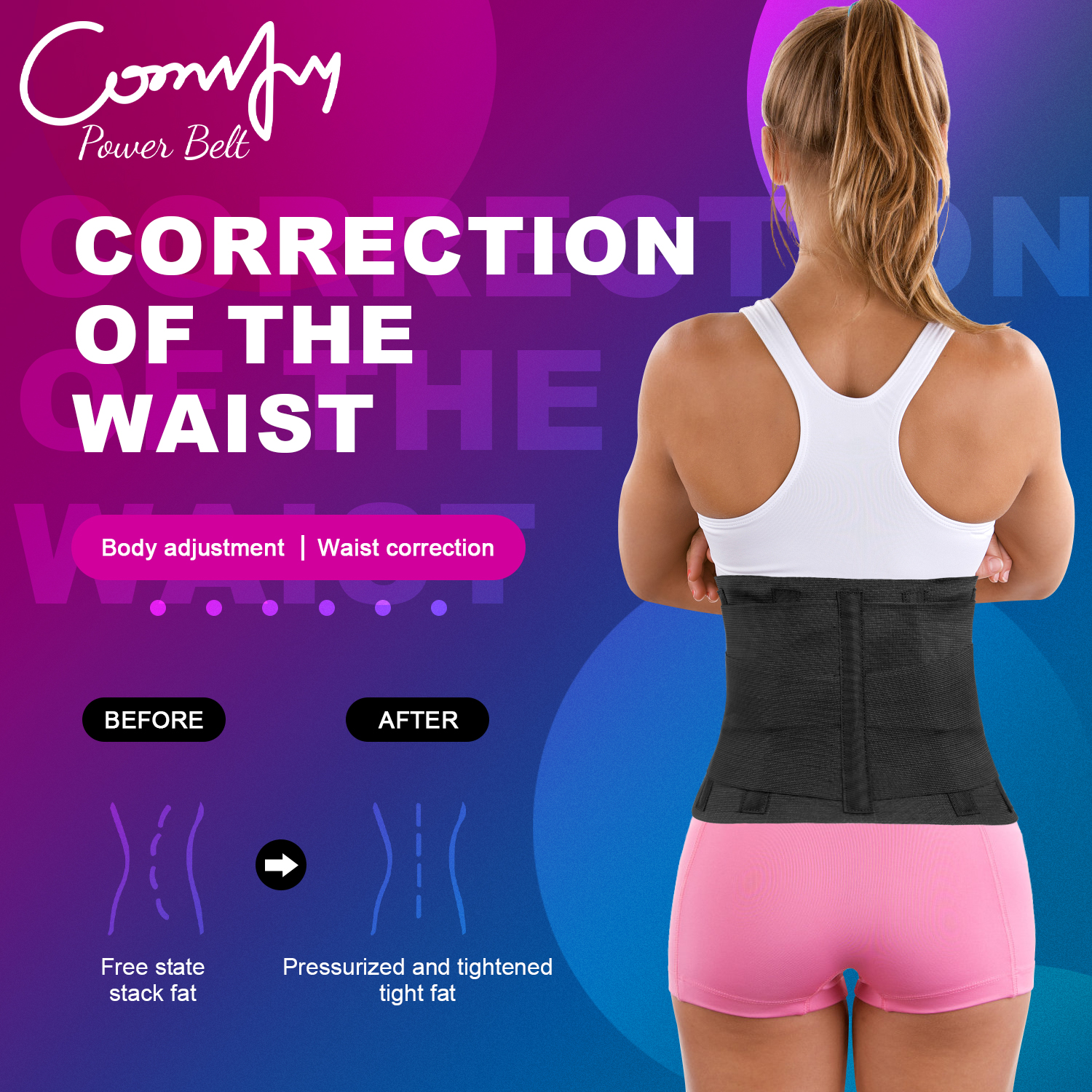 COMFY Waist Trainer Waist Trimmer Weight Loss Corset Trimmer Belt
