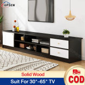 UPSEN 30-65'' TV Cabinet with Cabinets and Drawers