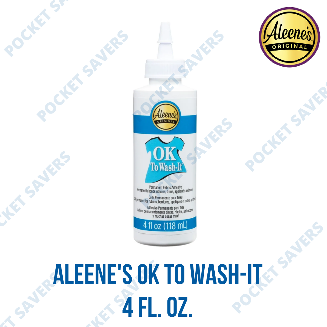 Aleene's Ok to Wash It Fabric Glue 4oz