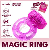 Midoko Waterproof Vibrating Stimulator Penis Ring Pink