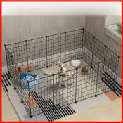 Stackable Pet Fence - Extendable Metal Wire Kennel 
