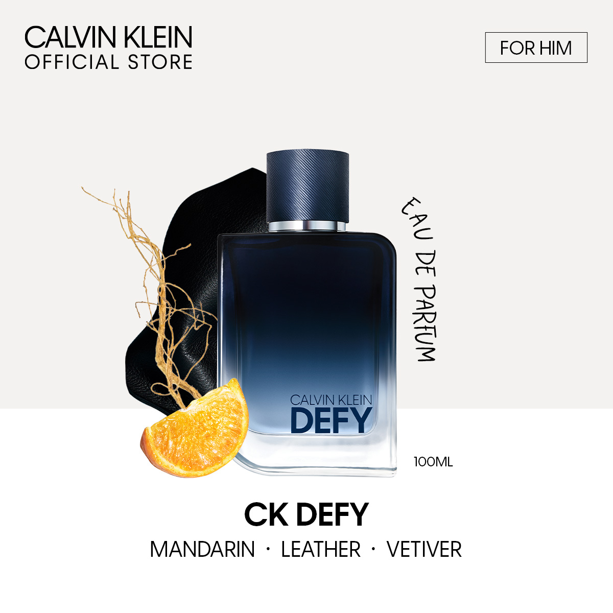 Calvin Klein Defy Eau De Parfum For Men 100ml - Edp For Him