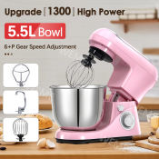 Heavy Duty Electric Stand Mixer for Baking (1300W), Stainless Steel Bowl
