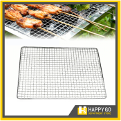 Grill Mesh Net Pan for BBQ Fish Meat - 