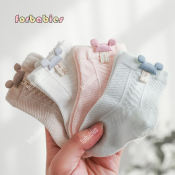 Cotton Mickey Baby Socks, Anti-Slip, Newborn Boy/Girl, 0