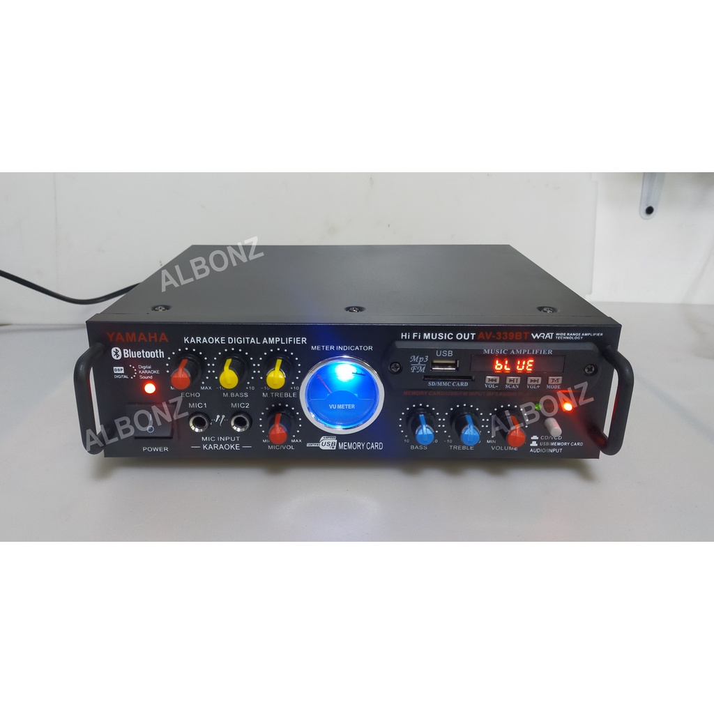 Stereo Car Amplifier Yamaha AV-339BT Digital Karaoke AC/DC