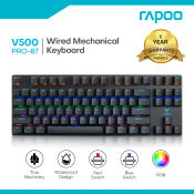 Rapoo V500 Mechanical Gaming Keyboard: 50M Key-press Lifecycle