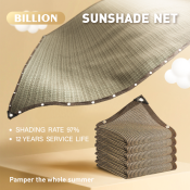 Brown Outdoor Waterproof Sunshade Net with 97% UV Protection