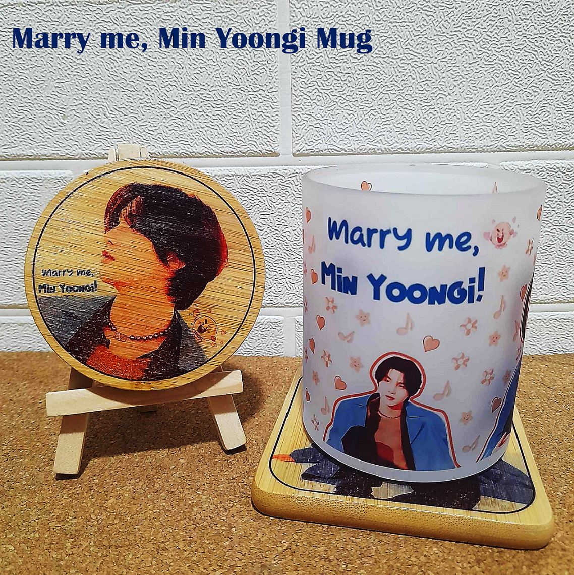 Marry me, Min Yoongi Suga BTS Frosted Mug