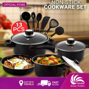Random Color Kitchenware Cookware Set - Non-Stick, 13 Pcs (Brand: N