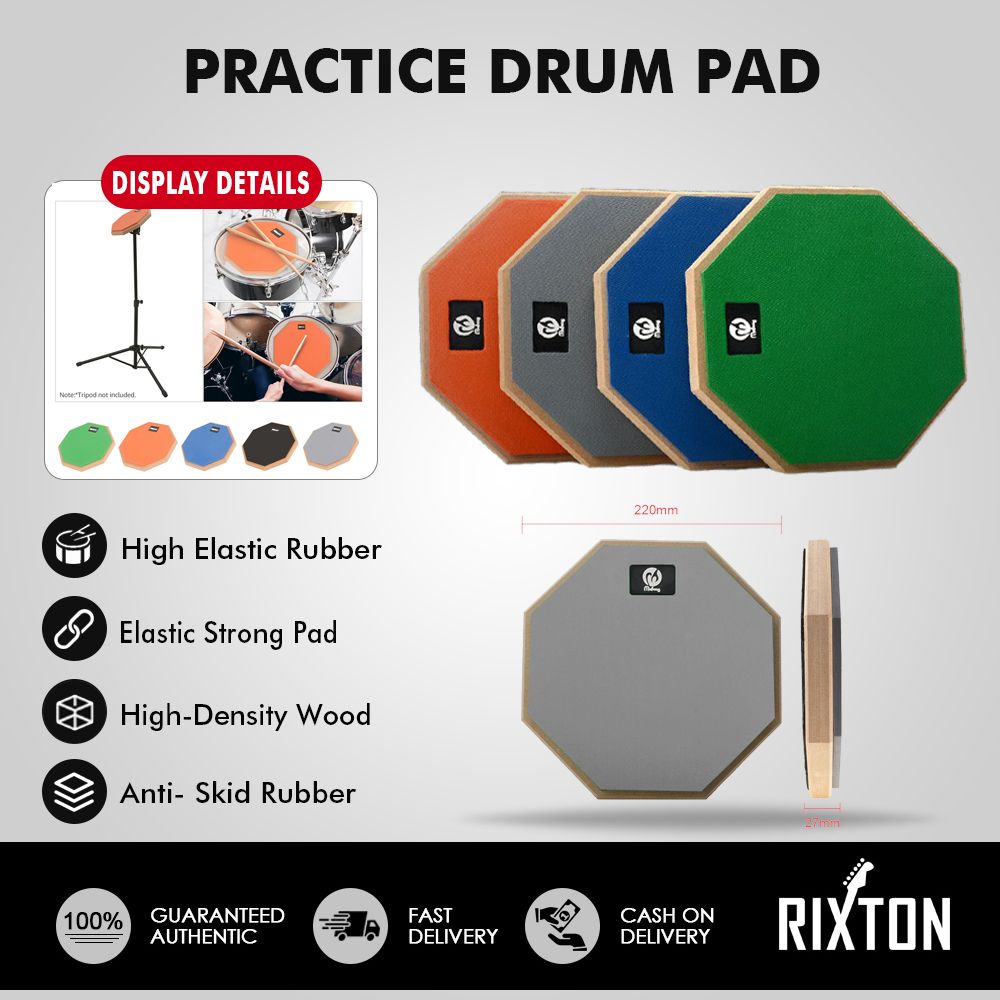 Rubber Wooden Dumb Drum Pad for Jazz Drum Training