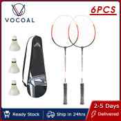 Vocoal Badminton Racket Set - Professional Iron Alloy Racquets