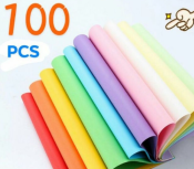 ZON123   100PCS Colored Paper “A4 Size” Solid Color