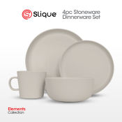 SLIQUE Glazed Stoneware Dinnerware Set