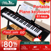 Minsine Dual Speaker Portable Smart Piano with 61 Keys