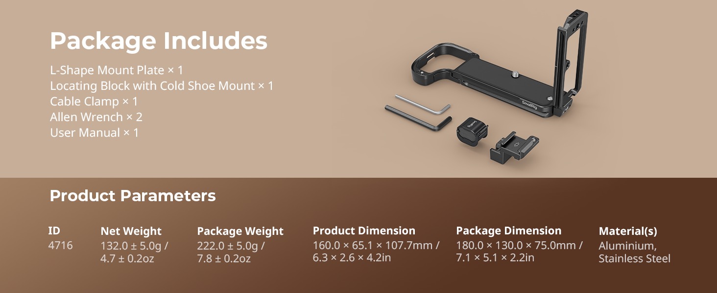 SmallRig L-Shape Bracket for FUJIFILM GFX100S II Camera