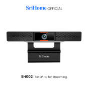 SriHome QHD Webcam with Wide Angle and Noise Cancelling