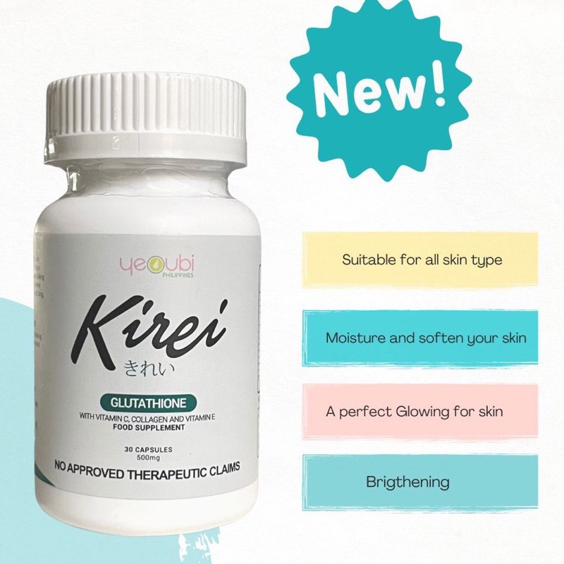 kirei glutathione price in watsons Yeoubi Kirei Glutathione + Collagen – Skin Whitening & Anti-Aging Supplement (30 Capsules)