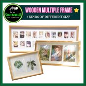 Wooden Multiple Photo Frame / Decor Picture Stand Baby Family Wedding Couple Home Decor Event Gift