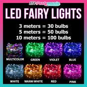 Glowtech LED Fairy String Lights - Battery Operated (10 meters)