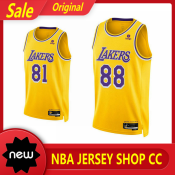 Men's New Original Lakers LE Sserafim #01 Eunchae #18 Kazuha #28 Sakura #81 Chaewon #88 Yunjin Jersey Yellow