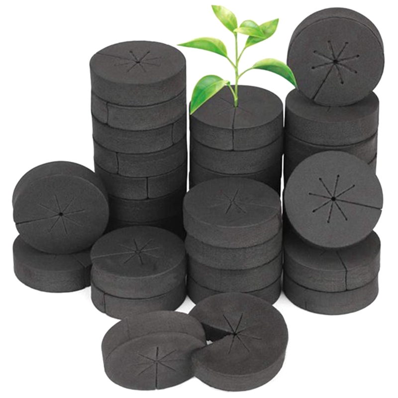 30pcs Garden Clone Collars with 8 Spokes for 2 Inch Net Pots Soft Sponge ock Reusable Cloning Machine Plant Germination Waterproof Hydroponics Systems Breathable Inserts Nursery 