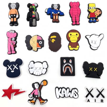 KAWS BAPE Jibbitz Pins for Crocs and Bags