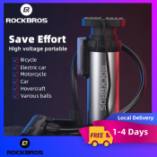 ROCKBROS High Pressure Bike Foot Pump - Portable Inflator