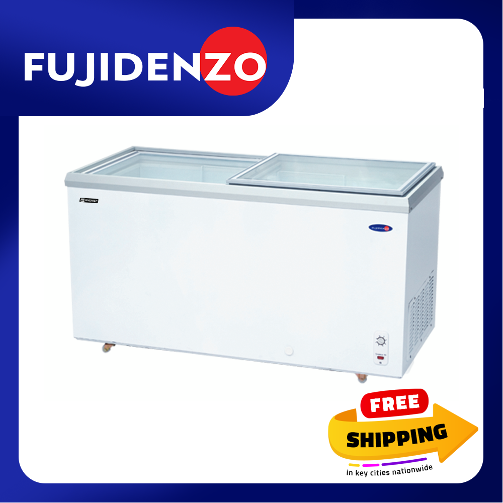 Fujidenzo 18 cu. ft. Inverter Glass Top Freezer