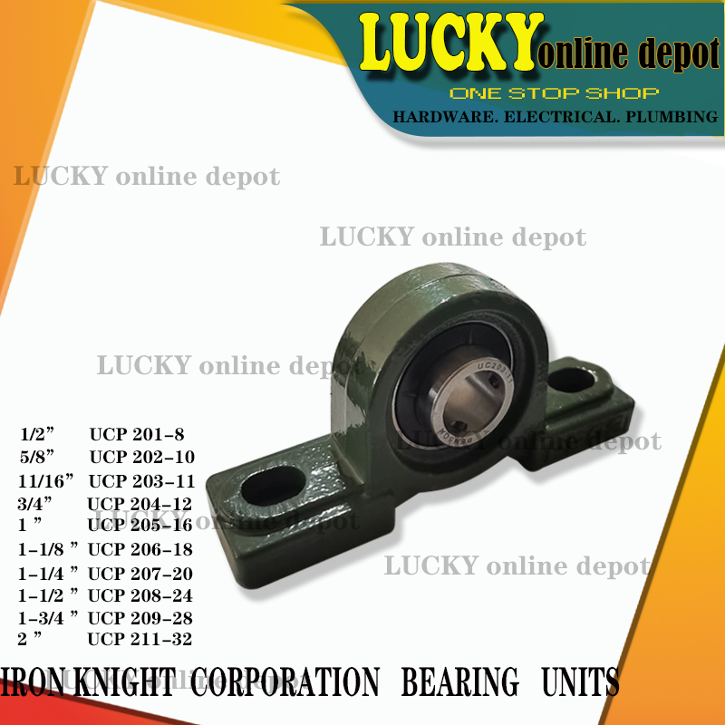 2 Pcs UCP 213-40 Pillow Block Bearings - 2 1/2 Inch Self-Aligning Bearings