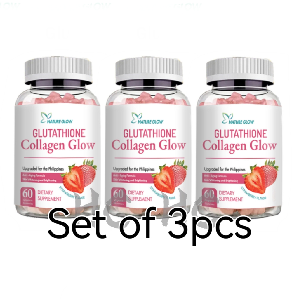 Nature Glow Glutathione Collagen Gummies - Anti-Aging Whitening Skin  Vitamins